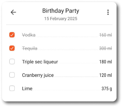 Cocktail feature